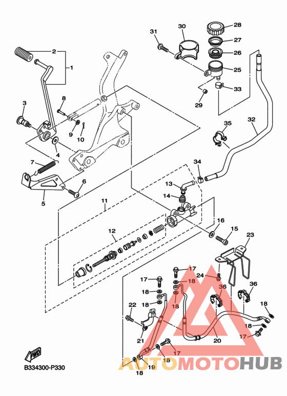 Задний торм цилиндр