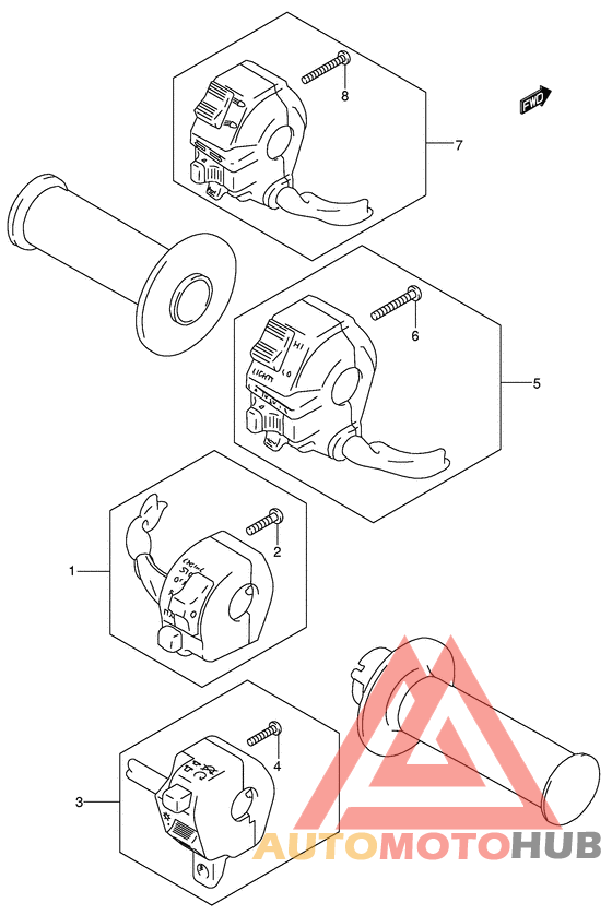 Рулевой переключатель