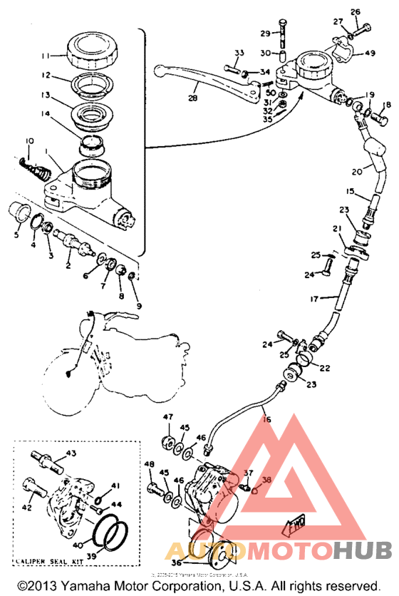 Master - cylinder - caliper