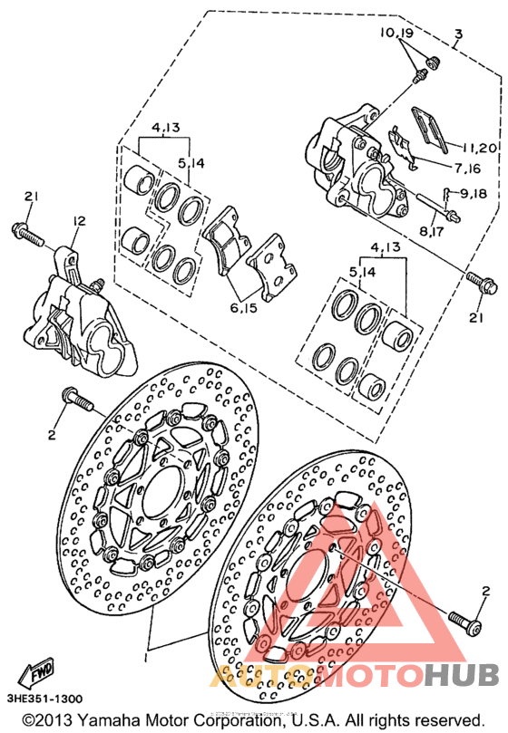 Передний суппорт