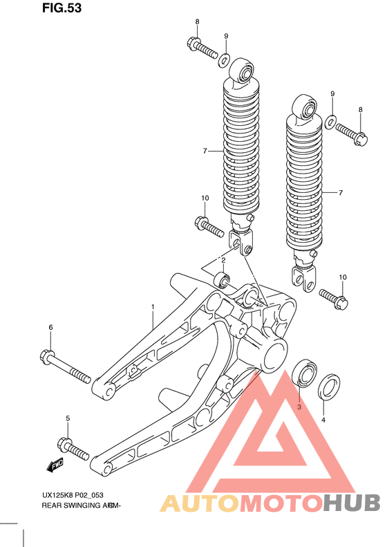 Rear swingingarm