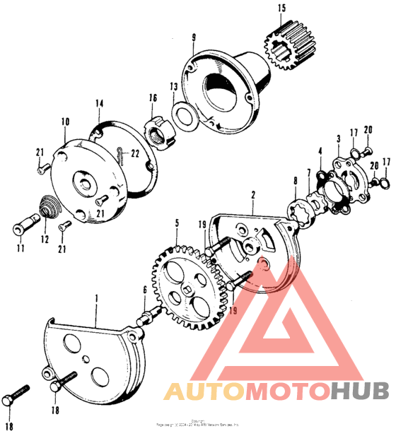 Oil filter rotor + oil pump