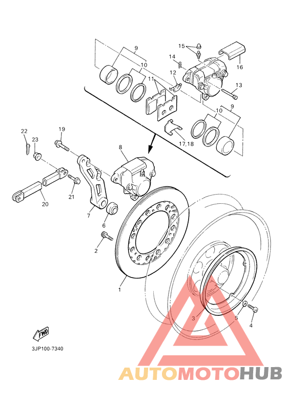 Задний суппорт