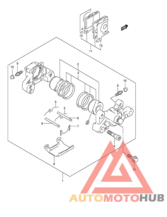 Задний суппорт