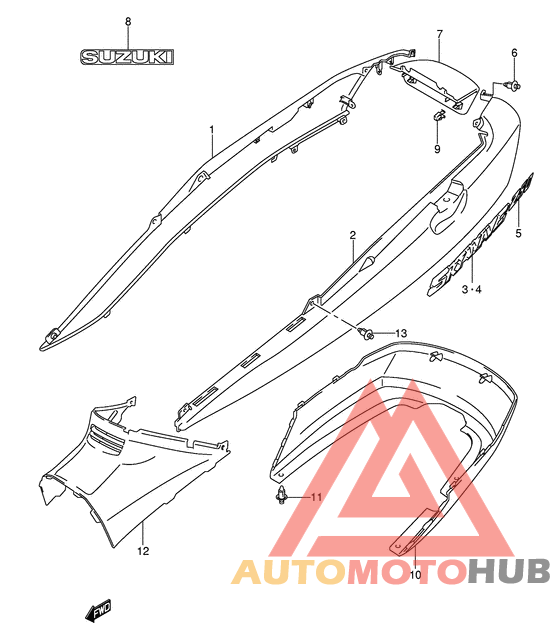 Обтекатель задний