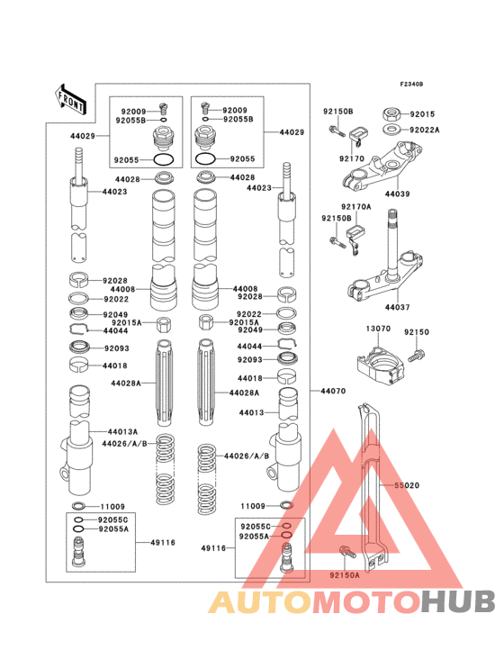 Front fork(kx80-v7)