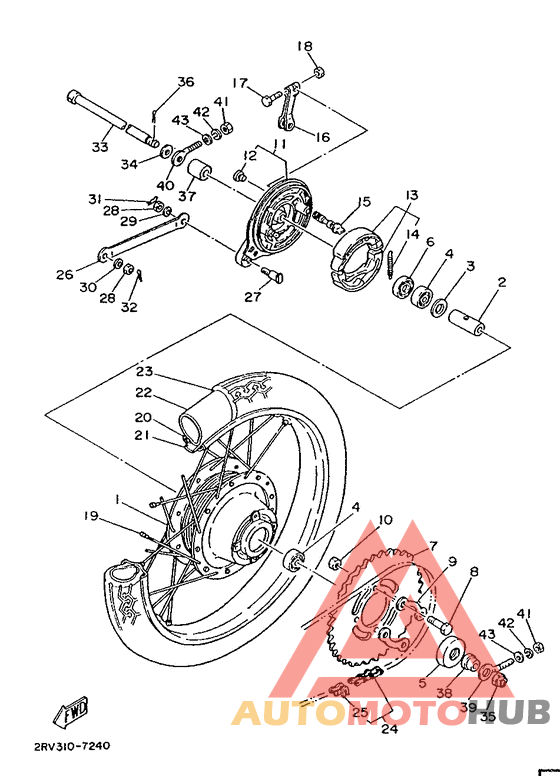 Переднее колесо