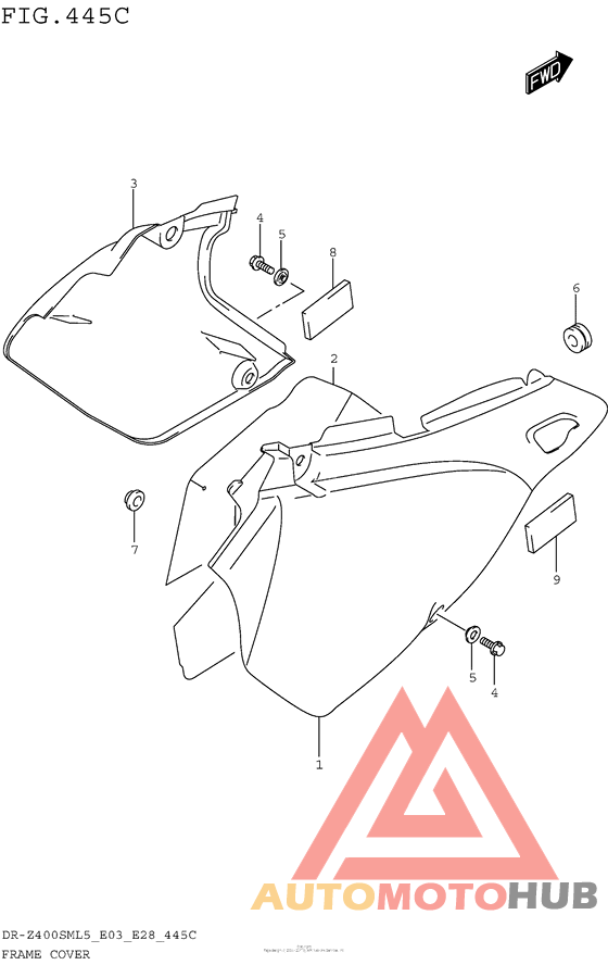 Frame Cover (Dr-Z400Sml5 E33)