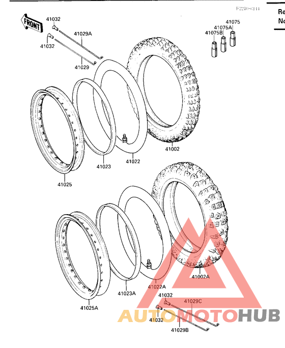 Rear tire x