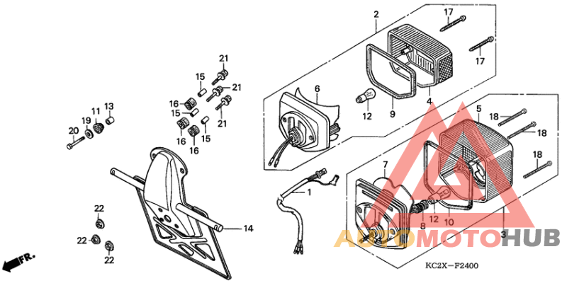 Taillight unit ass`y