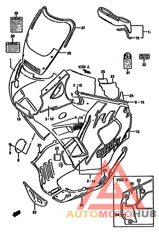Cowling body
