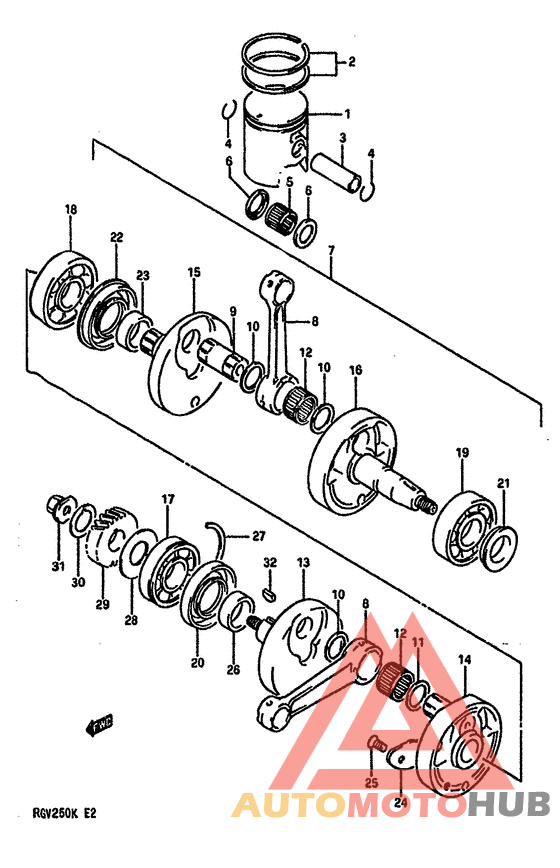 Вал коленчатый