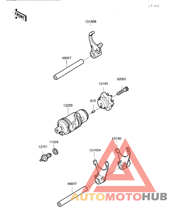 Change drum/shift fork