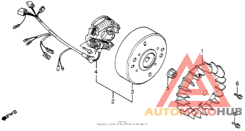 Cooling fan + alternator