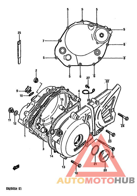 Crankcase cover ass`y  (v