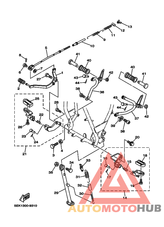 Support & repose pied