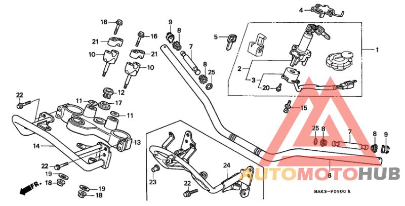 Handle pipe/top bridge
