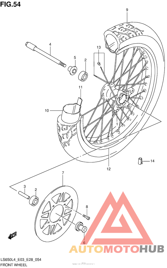 Переднее колесо
