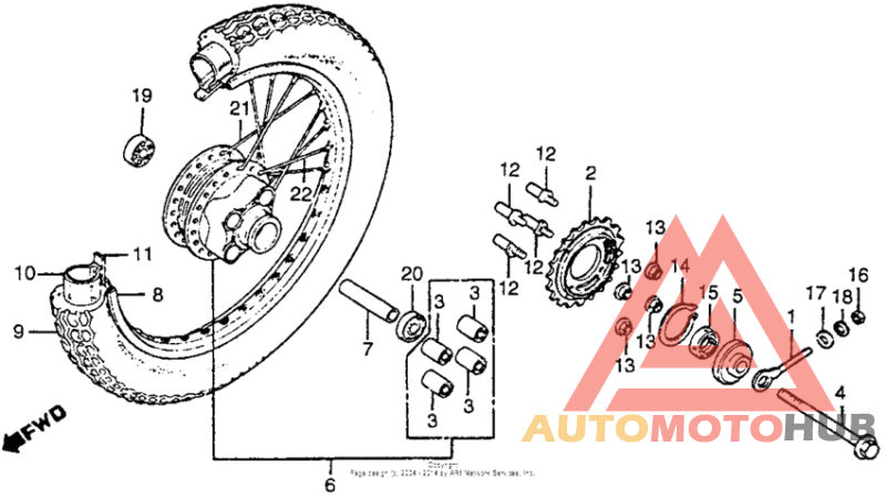 Переднее колесо