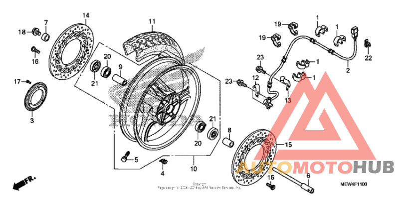 Переднее колесо
