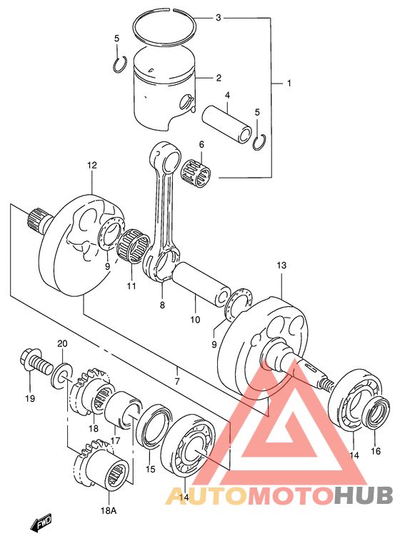 Вал коленчатый