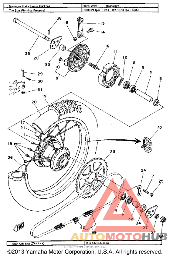 Переднее колесо