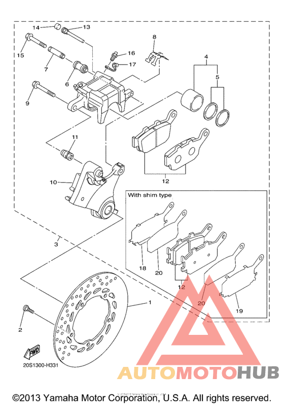 Задний суппорт