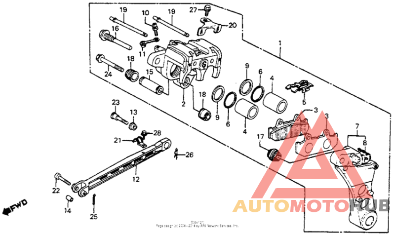 Задний суппорт