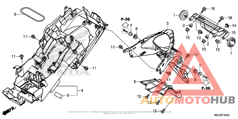 Задний бампер