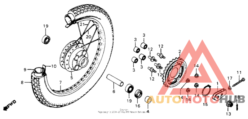Переднее колесо