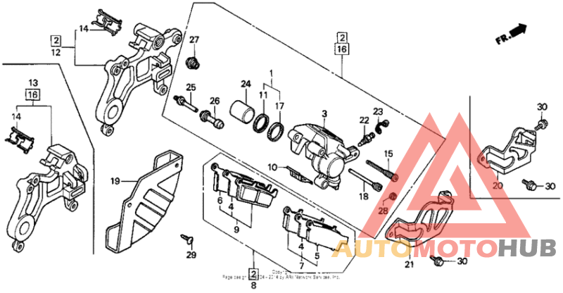 Задний суппорт
