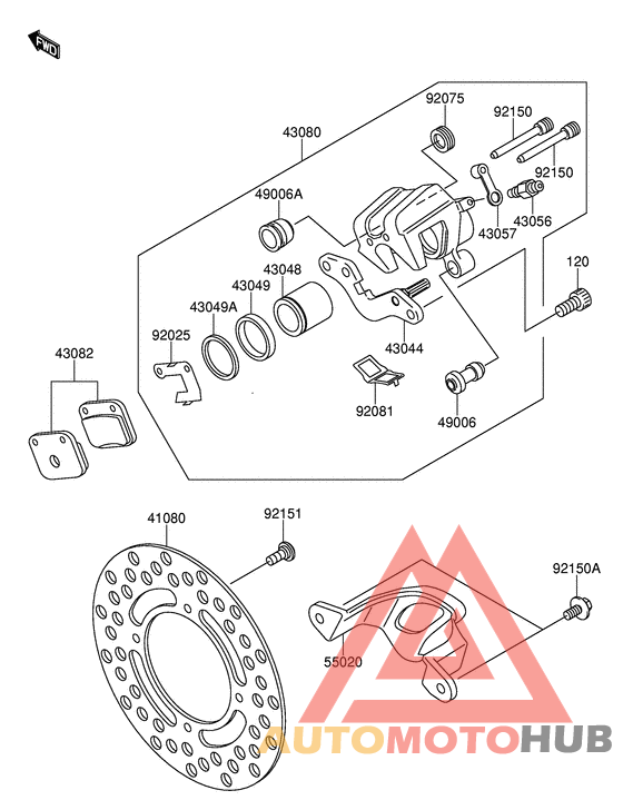 Передний суппорт