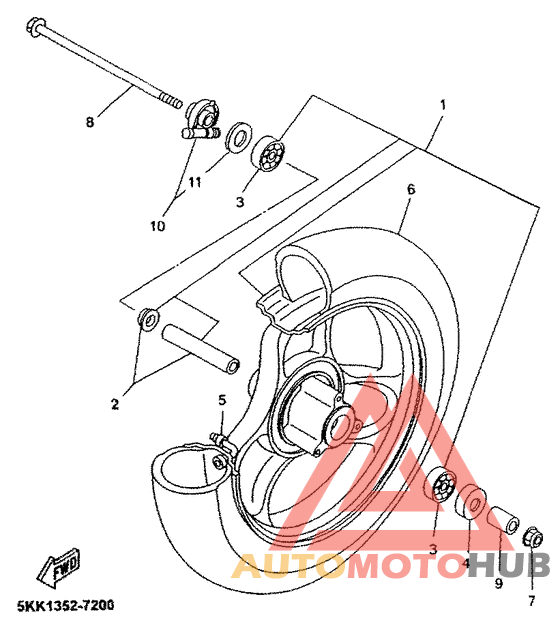 Переднее колесо