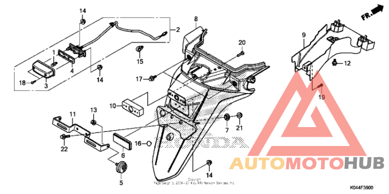 Задний бампер