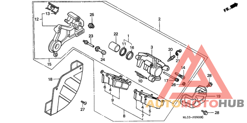 Задний суппорт