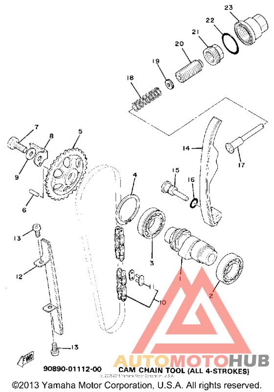 Camshaft-chain tensioner