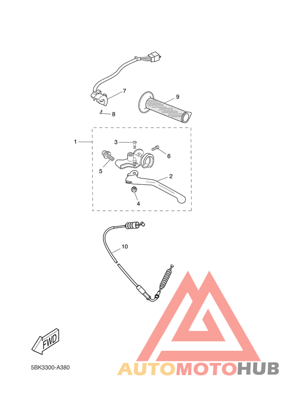 Handle switch. lever