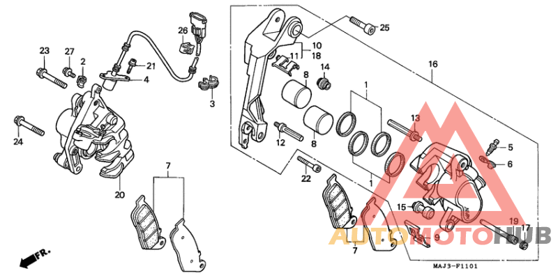 Передний суппорт