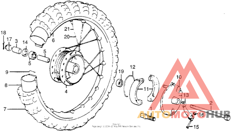 Переднее колесо
