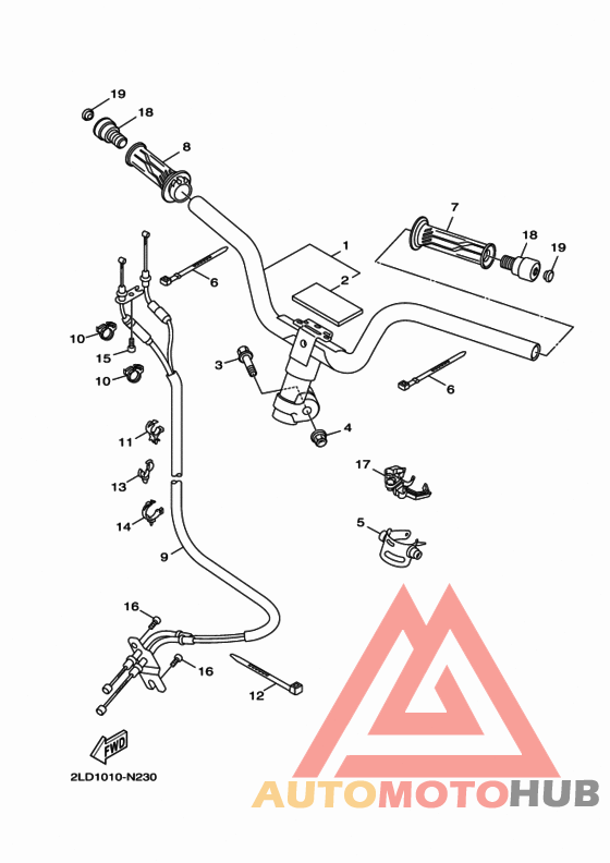Steering handle & cable