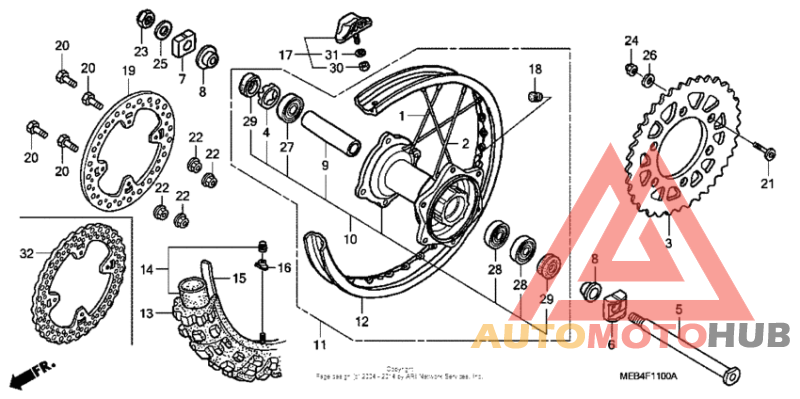 Переднее колесо
