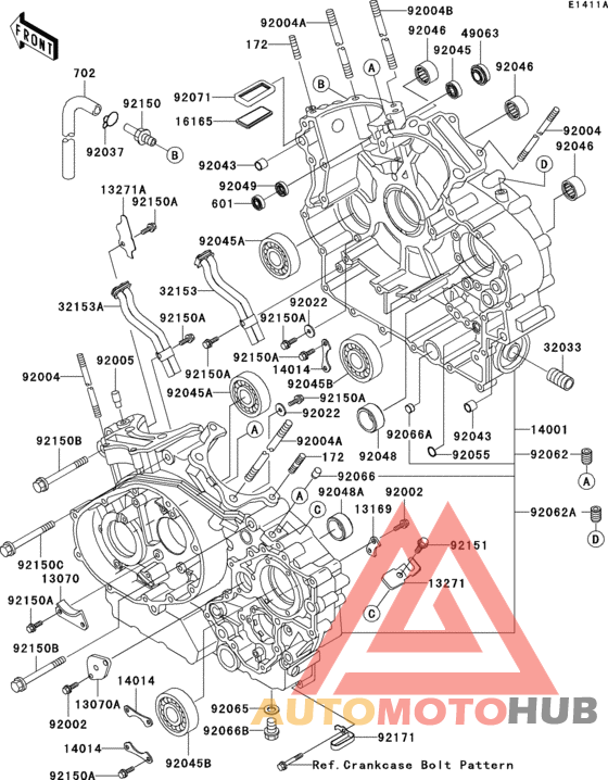 Crankcase(1/2)(vn1500-e5/e6)