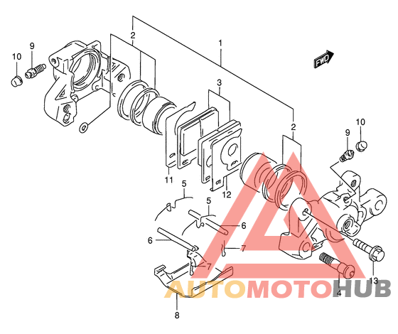 Задний суппорт