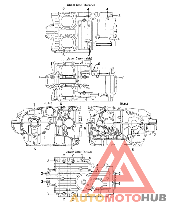 Crankcase bolt & stud pattern