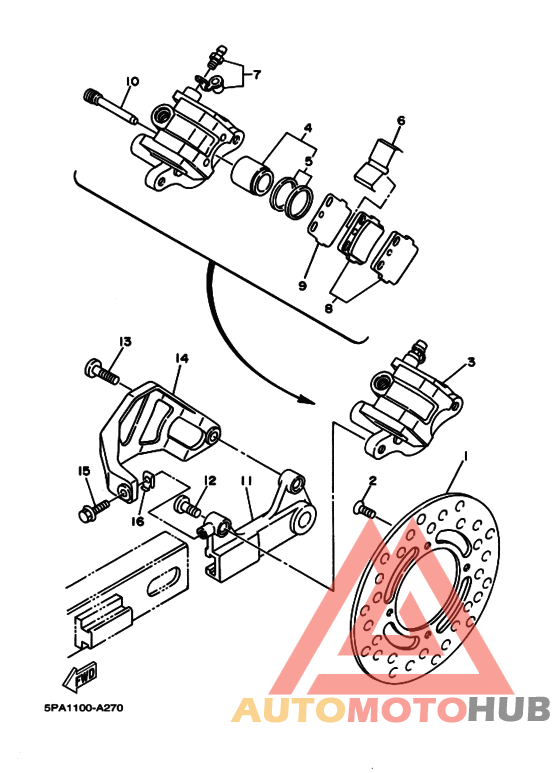 Задний суппорт