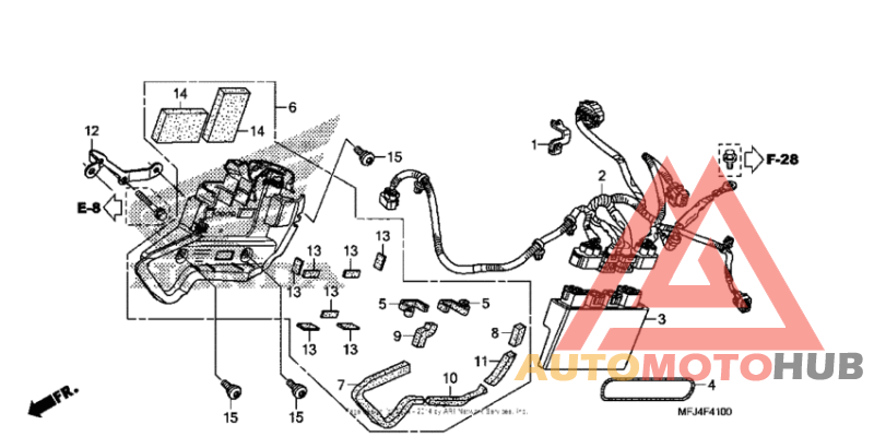 Abs control unit (cbr600ra)