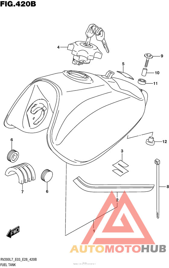 Fuel Tank (For Ysf,019) (Rv200L7 E28)
