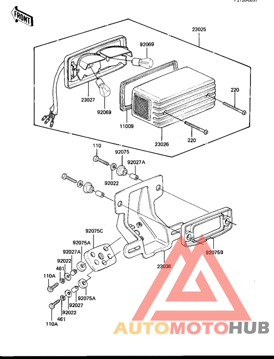 Taillight unit ass`y