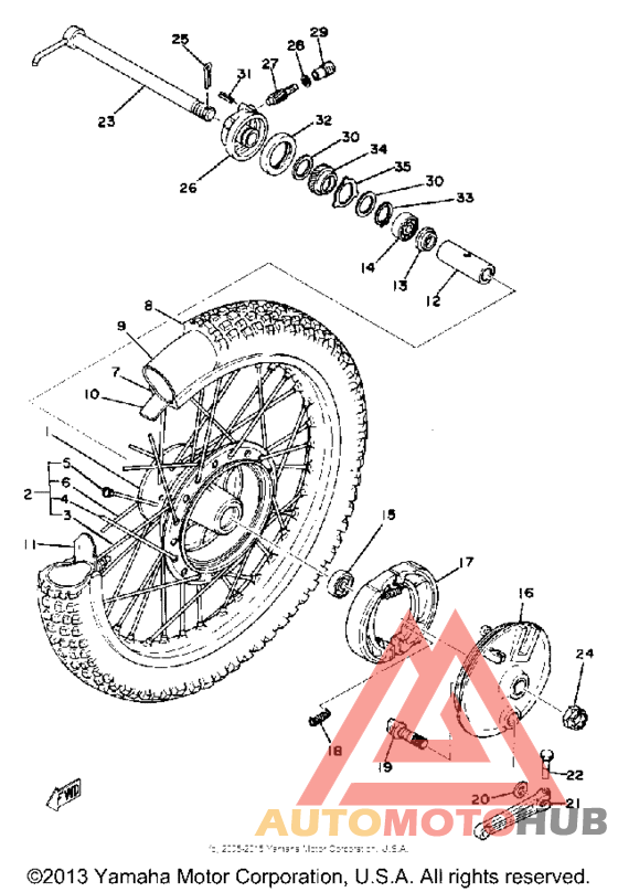 Переднее колесо