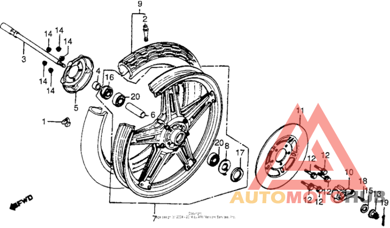 Cm400c front wheel 81